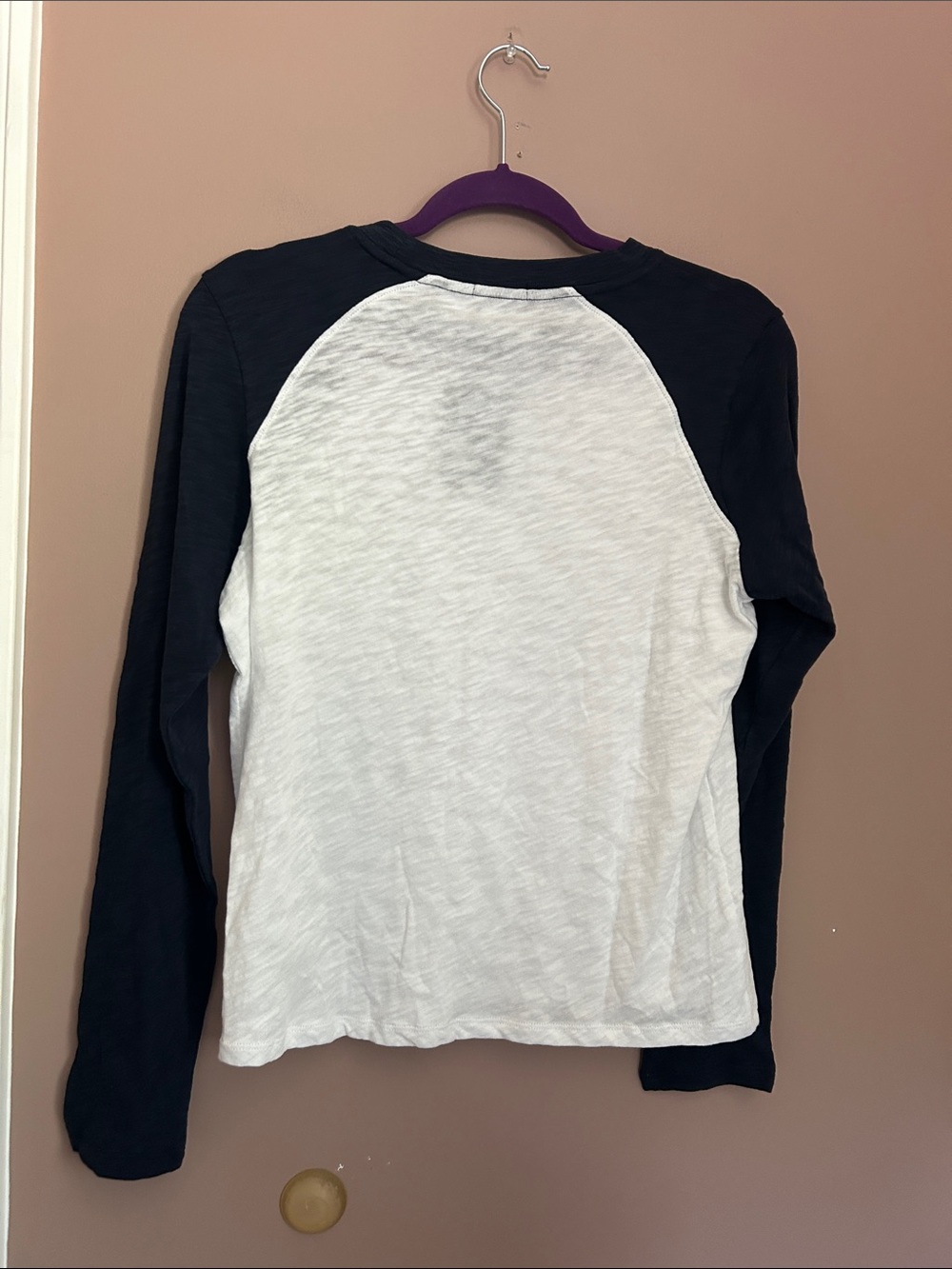 NWT ATM Anthony Thomas Melillo Raglan Long Sleeve Baseball Tee Shirt Size Medium - Picture 4 of 13